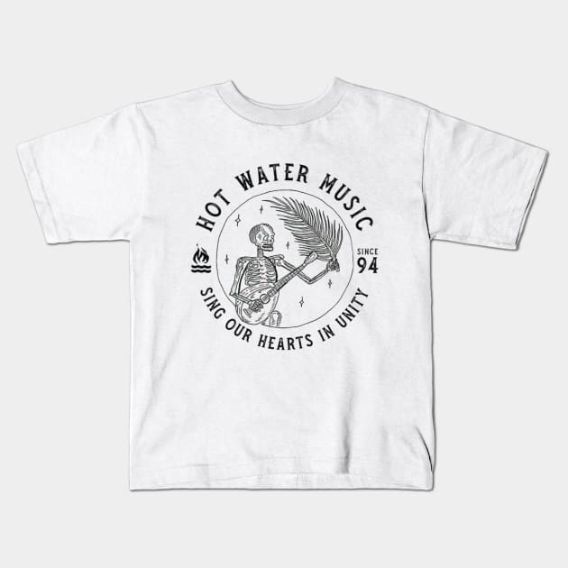 Hot Water Music Kids T-Shirt by ProjectDogStudio